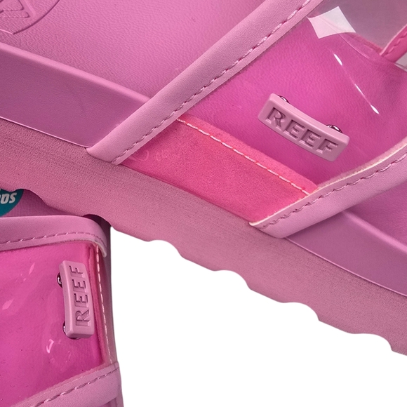 Reef Vista Hi-Energy Clear Strap Platform Slides NEW Size 9 - Picture 4 of 9